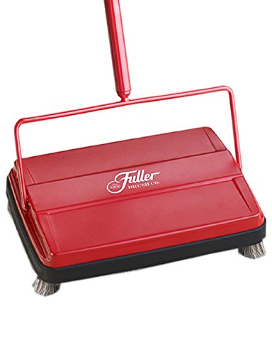 Fuller Brush 17052 Electrostatic Carpet & Floor Sweeper - 9" Cleaning Path - Lightweight - Ideal for Crumby Messes - Works On Carpets & Hard Floor Surfaces Red