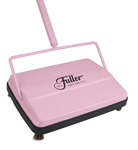 Fuller Brush 17072 Electrostatic Carpet & Floor Sweeper - 9" Cleaning Path - Lightweight - Ideal for Crumby Messes - Works On Carpets & Hard Floor Surfaces - Pretty Pink