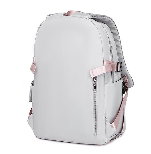 Acmebon Girl Roomy Fashion Laptop Backpack Casual Daily Backpack for Women Grey