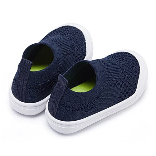 Baby Walking Shoes First Boy Girl Walker Infant Sock Tennis Mesh Sneakers Breathable 6 9 12 18 24 Months Navy Size 12-18 Months Infant