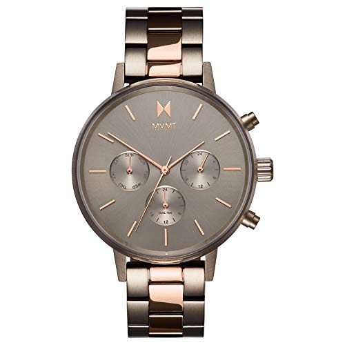 MVMT Nova Womens Watch, 38 MM | Stainless Steel Band, Analog Watch, Chronograph with Date | Orion