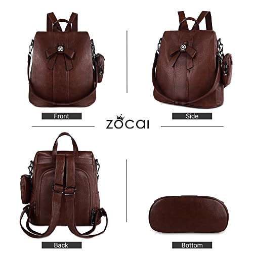 Backpack Purse for Women Fashion Backpack Purses PU Leather Daypacks Anti-Theft Shoulder Bag Satchel Purse