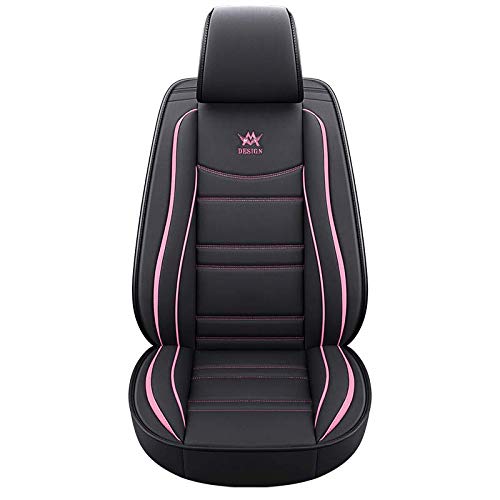 Luxury Leather Universal Auto Car Seat Covers, 5-Pc Full Set