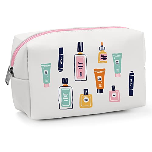 OCS Designs Cosmetic Bag - Potions and Lotions Organizer for Travel Size Toiletries - Loaf Pouch Storage for Makeup, Brushes, & Accessories with Full Zip Closure