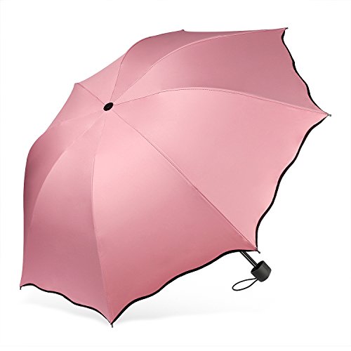 Large Folding Umbrella, Pink Sakura Cherry Blossom, Windproof, Rain or Sun