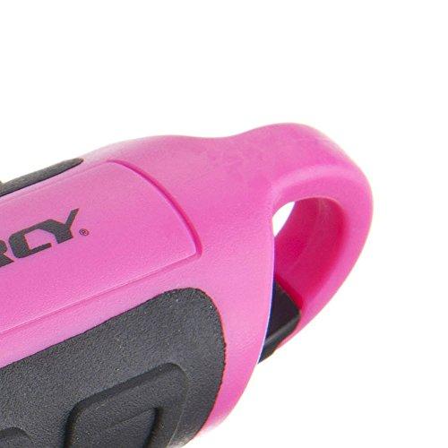 55-Lumen Floating Waterproof LED Flashlight w/Carabineer Clip - Pink and Caboodle