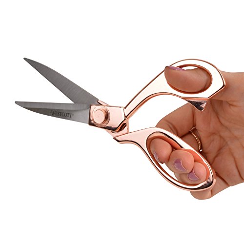 Westcott 8" Stainless Steel Rose Gold Scissors for Office & Home (16968)