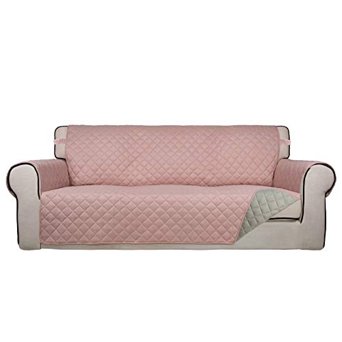 Reversible Quilted Sofa Cover, Washable Water Resistant Slipcover Furniture Protector  (21 olors)