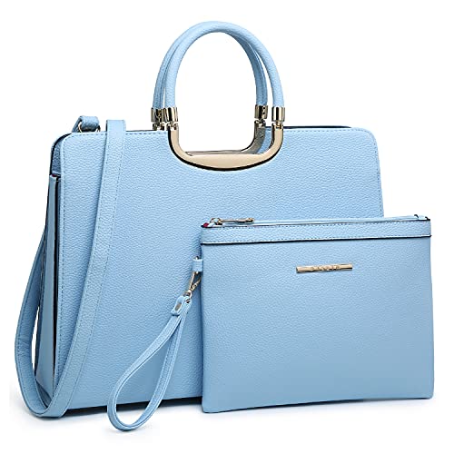Women's Handbag Top Handle Tote Satchel Purse w/Matching Wristlet Wallet  (8 colors)