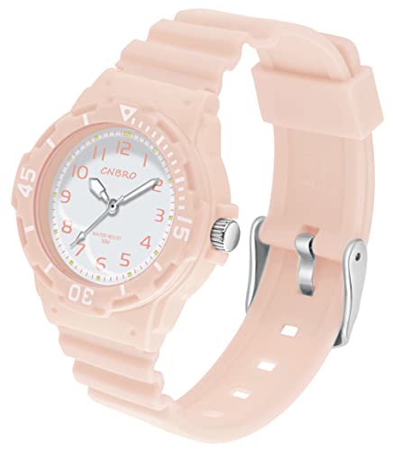 Women's Watch Sports Waterproof Watches Nurse Minimalist Simple Analog Watch Casual Ladies Watch Rose Gold Pink
