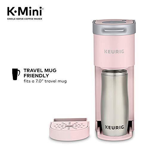 Keurig K-Mini Coffee Maker, Single Serve K-Cup Pod Coffee Brewer, 6 to 12 oz. Brew Sizes, Dusty Rose