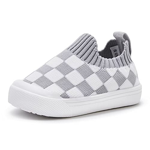 Baby Walking Shoes First Boy Girl Walker Infant Sock Tennis Mesh Sneakers Breathable 6 9 12 18 24 Months Grey Size 12-18 Months Infant