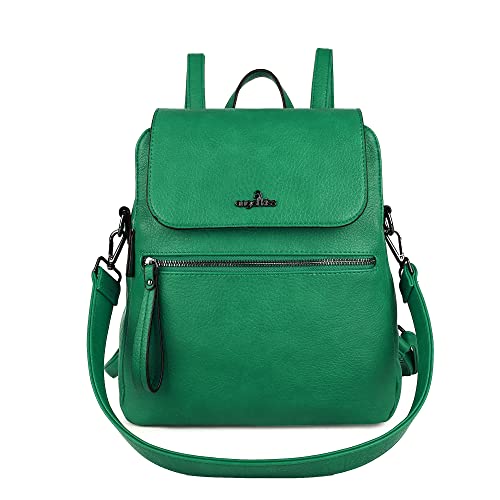 Backpack purse for women casual fashion vegan leather shoulder bag ladies top handle zipper magnetic flap backpack…