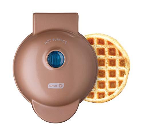 Dash Mini Waffle Maker for Individual Waffles, Hash Browns, Keto Chaffles with Easy to Clean, Non-Stick Surfaces, 4 Inch, Pink