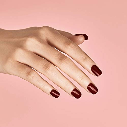 KISS imPRESS Color Press-On Manicure, Gel Nail Kit, PureFit Technology, Short Length, “I'm Not a Cinna”, Polish-Free Solid Color Mani, Includes Prep Pad, Mini File, Cuticle Stick, and 30 Fake Nails