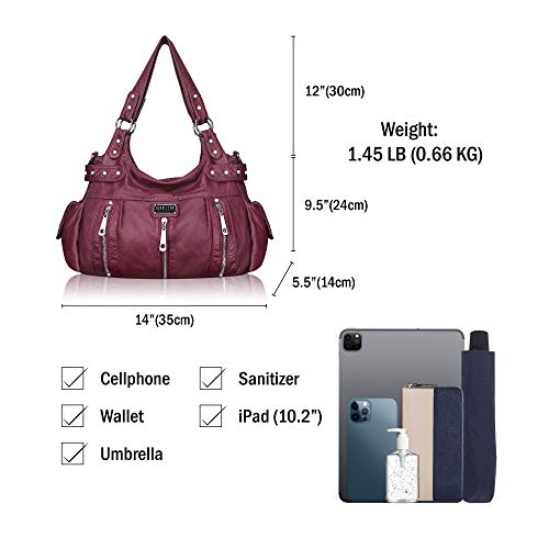 Scarleton Satchel Handbag for Women, Purses for Women, Shoulder Bags for Women, H129216 - Purple