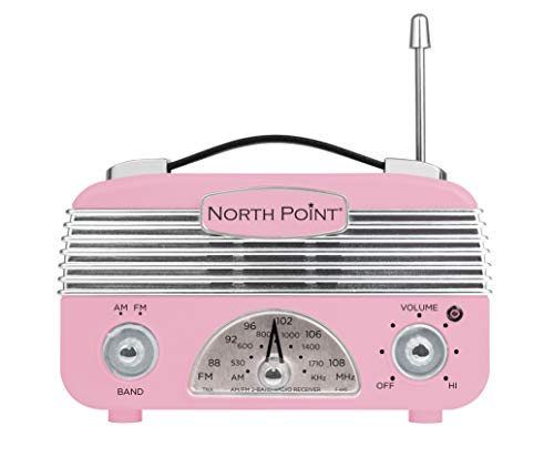 Northpoint AM/FM Portable Vintage Radio with Best Reception, Circa 1960's Design, 3