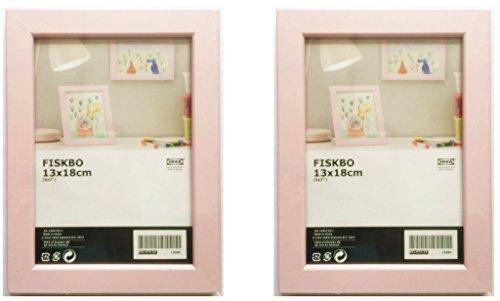 5 x 7 Picture Frames, Set of 2, Pink or Black