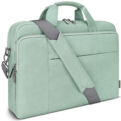 DOMISO 14 inch Laptop Bag Business Briefcase Water-resistant Notebook Messenger Shoulder Bag for 14