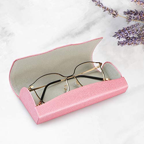 LifeArt Eyeglass Case Hard Shell, Portable Sunglass Case for Women, fashionable PU Leather Eyeglass Case, Lightweight