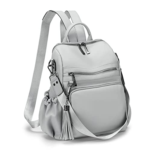 Roulens Women's Fashion Backpack Purses Fashion Leather Large Design Ladies College Shoulder Bags PU Leather Travel bag