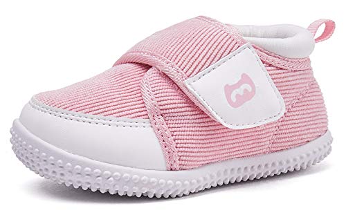 BMCiTYBM Baby Shoes Boy Girl Infant Sneakers Winter Warm Non Slip First Walkers 6 9 12 18 24 Months Pink Size 4