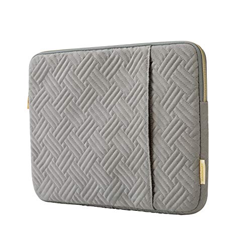 Laptop Sleeve,BAGSMART Laptop Cover Compatible with 13-13.3 inch Notebook,MacBook Air,MacBook Pro 14 Inch,Computer,Water Repellent Protective Case with Pocket,Grey