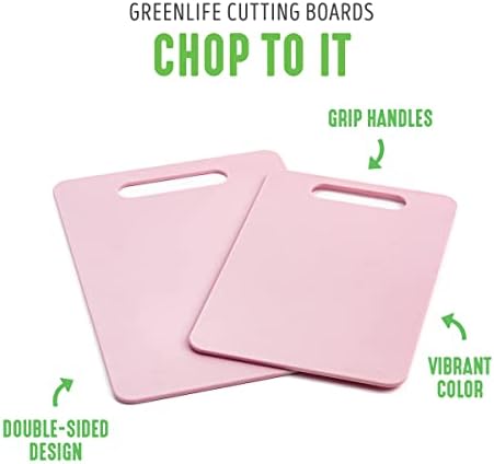 2 Piece Kitchen Cutting Board Set, Dishwasher Safe, Extra Durable (9 colors)