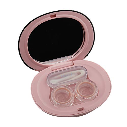 No Leak Mini Contact Lens Travel Kit Container, Includes Removal Tool w/Tweezers  (4 colors)