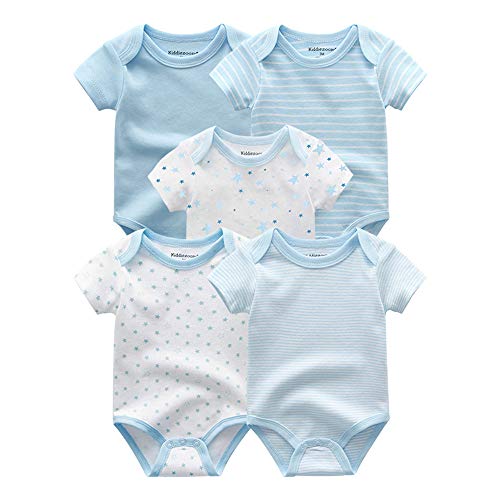 Kiddiezoom Unisex Baby Bodysuits Pants Baby Clothes Short Sleeve Bodysuits 0-3 Months