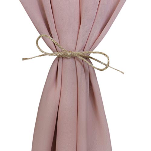 Socomi 10ft Dusty Rose Chiffon Table Runner 29x120 Inches Romantic Wedding Runner Sheer Bridal Party Decorations