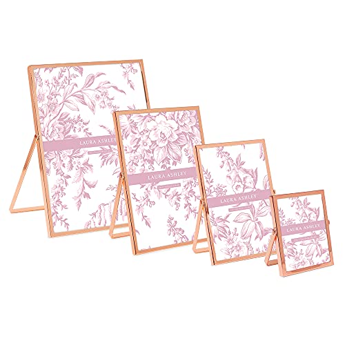 Rose Gold Flat 5x7 Rectangle Metal Picture Frame w/Pull Out Easel Stand