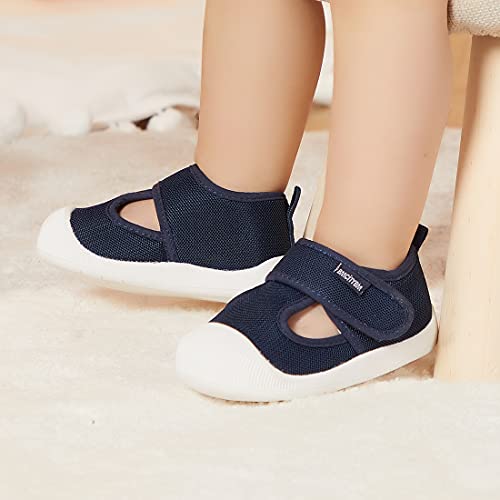 BMCiTYBM Baby Sneakers Girls Boys First Walkers Shoes 6 9 12 18 24 Months Navy Size 12-18 Months Infant