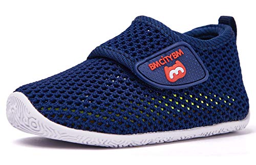BMCiTYBM Baby Sneakers Girl Boy Tennis Shoes First Walker Shoes 12-18 Months Navy