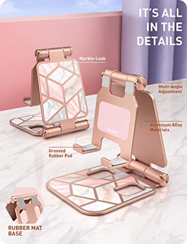 Marble Universal Cell Phone Stand, Foldable Adjustable Phone Mount Holder  (5 colors)