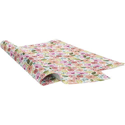 Gypsy Florals Printed Tissue Wrapping Paper, 48 Sheets (15 x 20 inches)