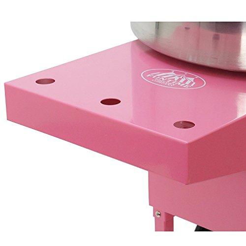 Funtime FT1000CCP Candy Cloud Cotton Candy Machine with Mobile Wheeled Cart, Pink - Pink and Caboodle