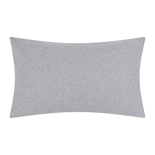 KINGROSE 3D Flower Throw Pillow Cover Decorative Pillow Case Elegant Cushion Cover for Home Decor Sofa Couch Bedroom 12 X 20 Inches Grey