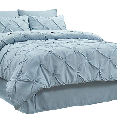 8 Pieces Complete Microfiber Comforter Bedding Set w/Sheets, Pillowcases & Shams, 5 Sizes  (30 colors)