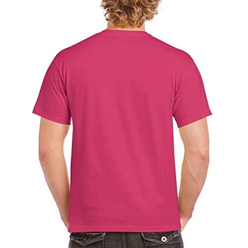 Gildan Men's Heavy Cotton Adult T-Shirt, 2-Pack, Heliconia, 3X-Large