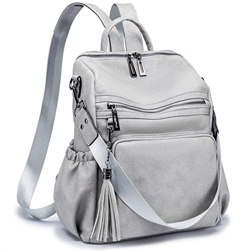 Roulens Women's Fashion Backpack Purses Fashion Leather Large Design Ladies College Shoulder Bags PU Leather Travel bag