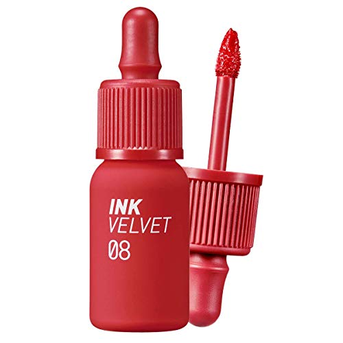 Peripera Ink the Velvet Lip Tint | High Pigment Color, Longwear, Weightless, Not Animal Tested, Gluten-Free, Paraben-Free | Sellout Red (#08), 0.14 fl oz