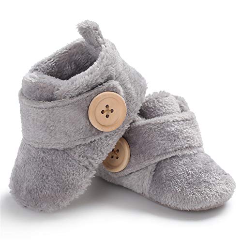Newborn Crib Cozy Fleece Non-Skid Winter Booties w/Soft Soles  (10 colors)