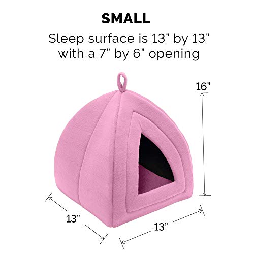 Foldable & Washable Polar Fleece Triangular Travel Pet Tent Bed  (6 colors)