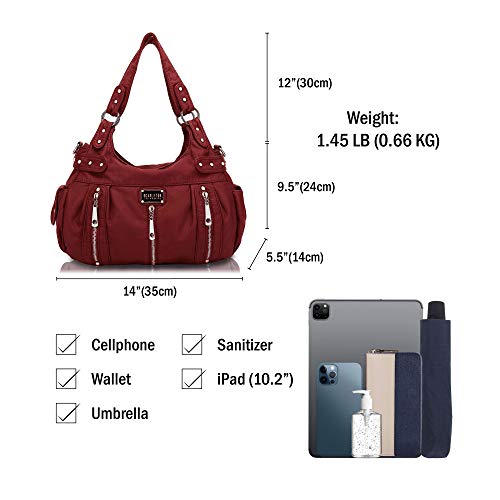 Scarleton Satchel Handbag for Women, Purses for Women, Shoulder Bags for Women, H129210 - Red