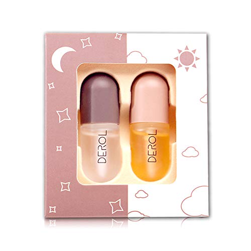 Natural Lip Plumper and Lip Care Serum, Hydrating & Reduces Fine Lines, Pink