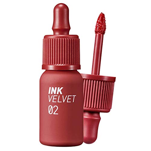 Peripera Ink the Velvet Lip Tint | High Pigment Color, Longwear, Weightless, Not Animal Tested, Gluten-Free, Paraben-Free | Celeb Deep Rose (#02), 0.14 fl oz