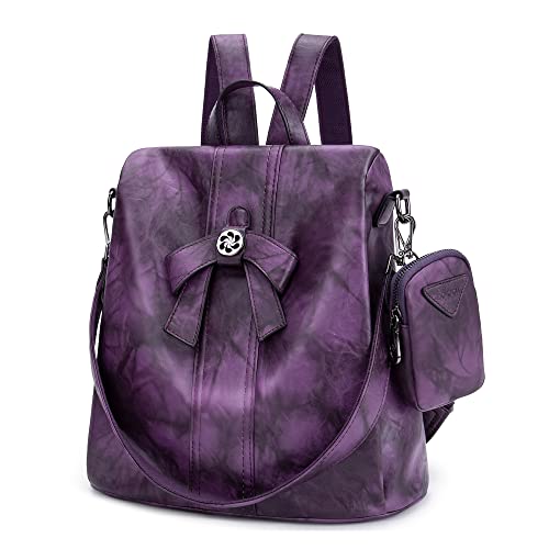 Backpack Purse for Women Fashion Backpack Purses PU Leather Daypacks Anti-Theft Shoulder Bag Satchel Purse…