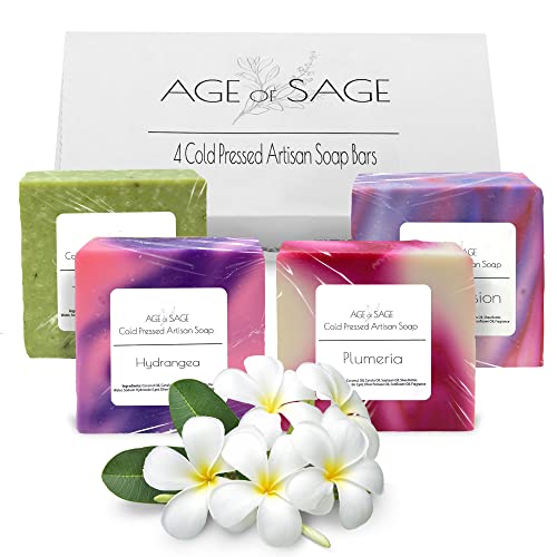 Handmade Soap Artisan Essential Oils Moisturizing Soap Gift Set  (5 scents)