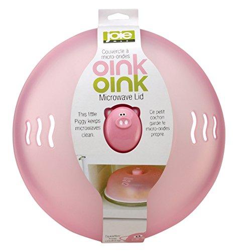 Oink Oink Plastic Microwave Plate Lid Food Steam Splatter Cover - Pink and Caboodle
